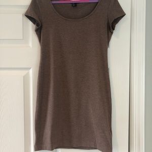 brown tshirt dress
